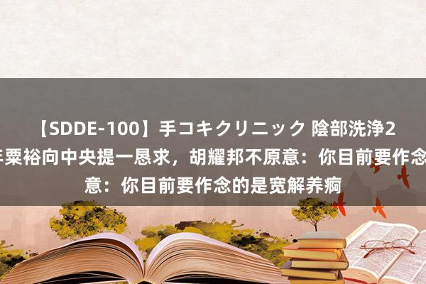 【SDDE-100】手コキクリニック 陰部洗浄20連発SP 81年粟裕向中央提一恳求，胡耀邦不原意：你目前要作念的是宽解养痾