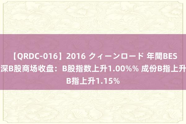 【QRDC-016】2016 クィーンロード 年間BEST10 沪深B股商场收盘：B股指数上升1.00%% 成份B指上升1.15%