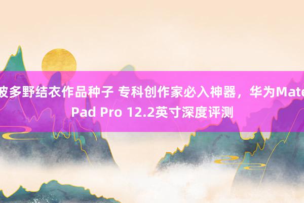 波多野结衣作品种子 专科创作家必入神器，华为MatePad Pro 12.2英寸深度评测