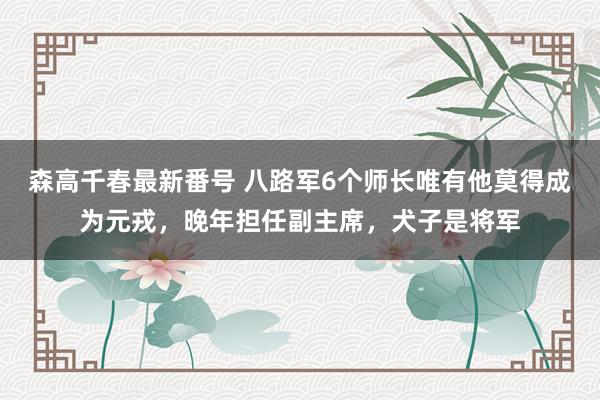 森高千春最新番号 八路军6个师长唯有他莫得成为元戎，晚年担任副主席，犬子是将军